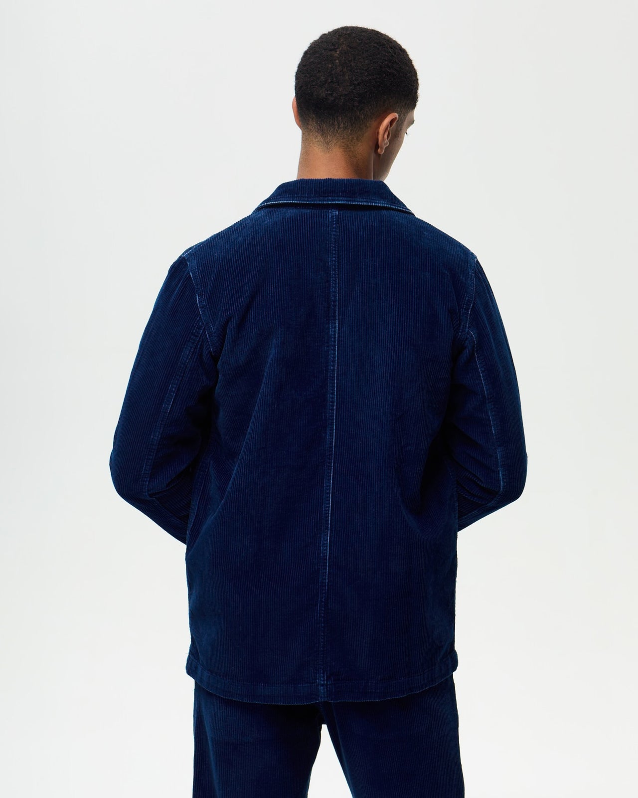 Veste Architecte GEHRY Velours Indigo - Indigo Moyen