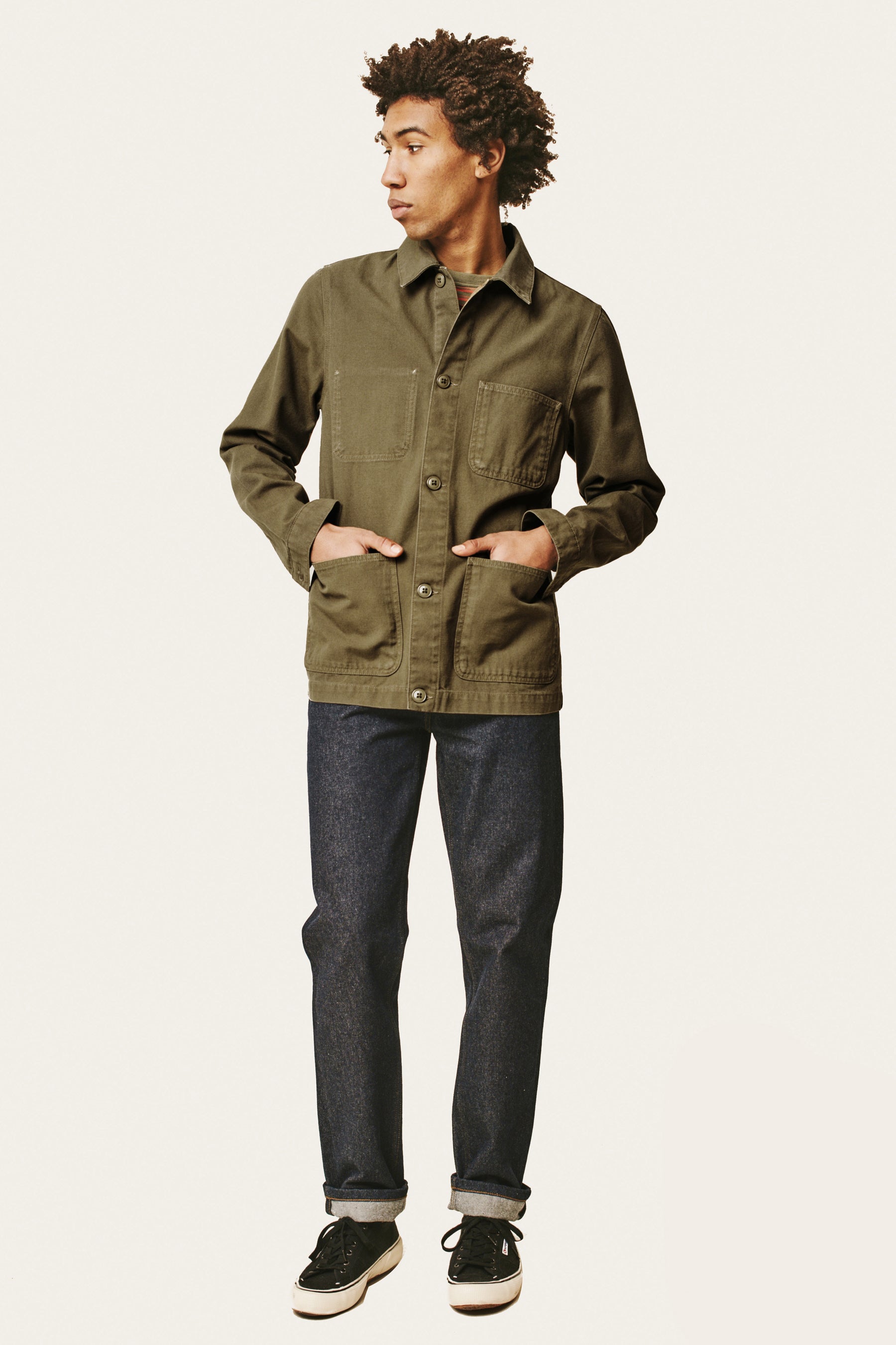 Veste de peintre Balthus - Sauge - Lafaurie