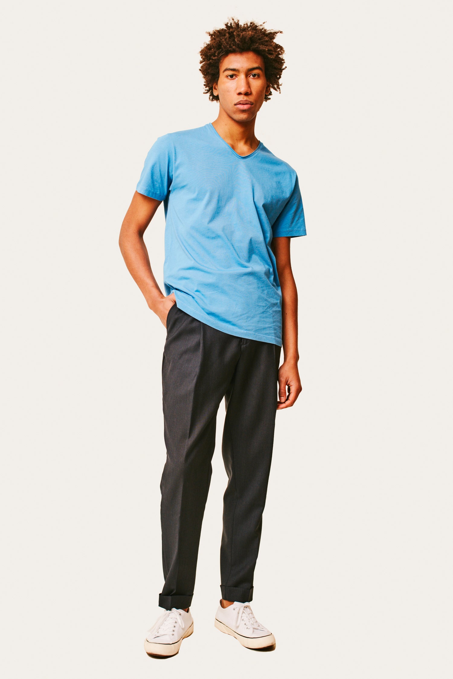 T-Shirt Barry - Azur - Lafaurie