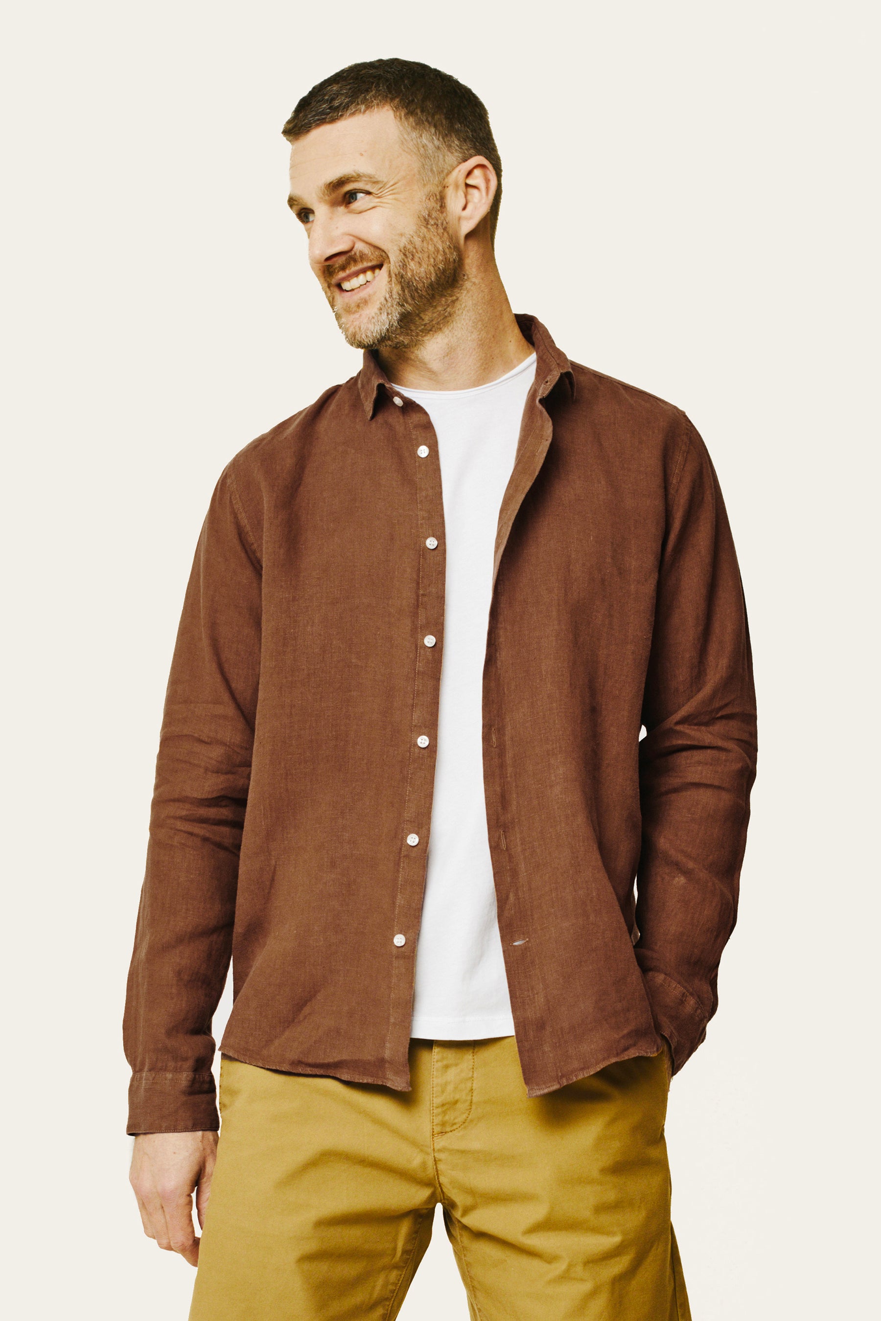 Chemise ml - BARTOLOMEO - Havane - Lafaurie