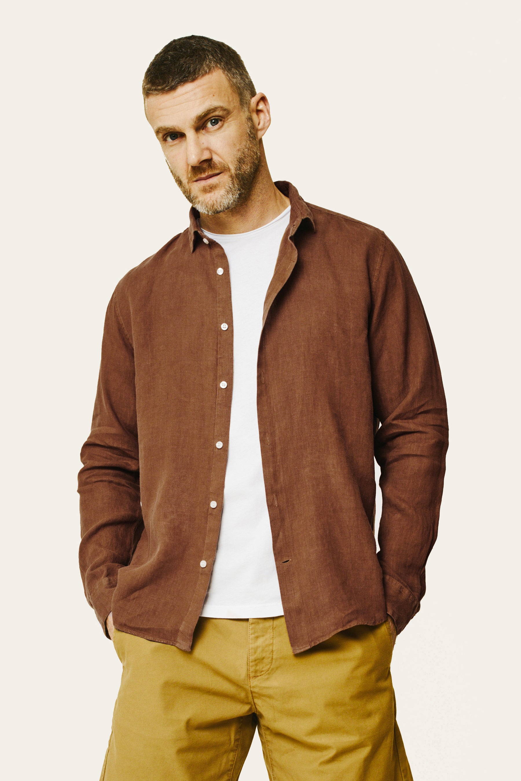 Chemise ml - BARTOLOMEO - Havane - Lafaurie