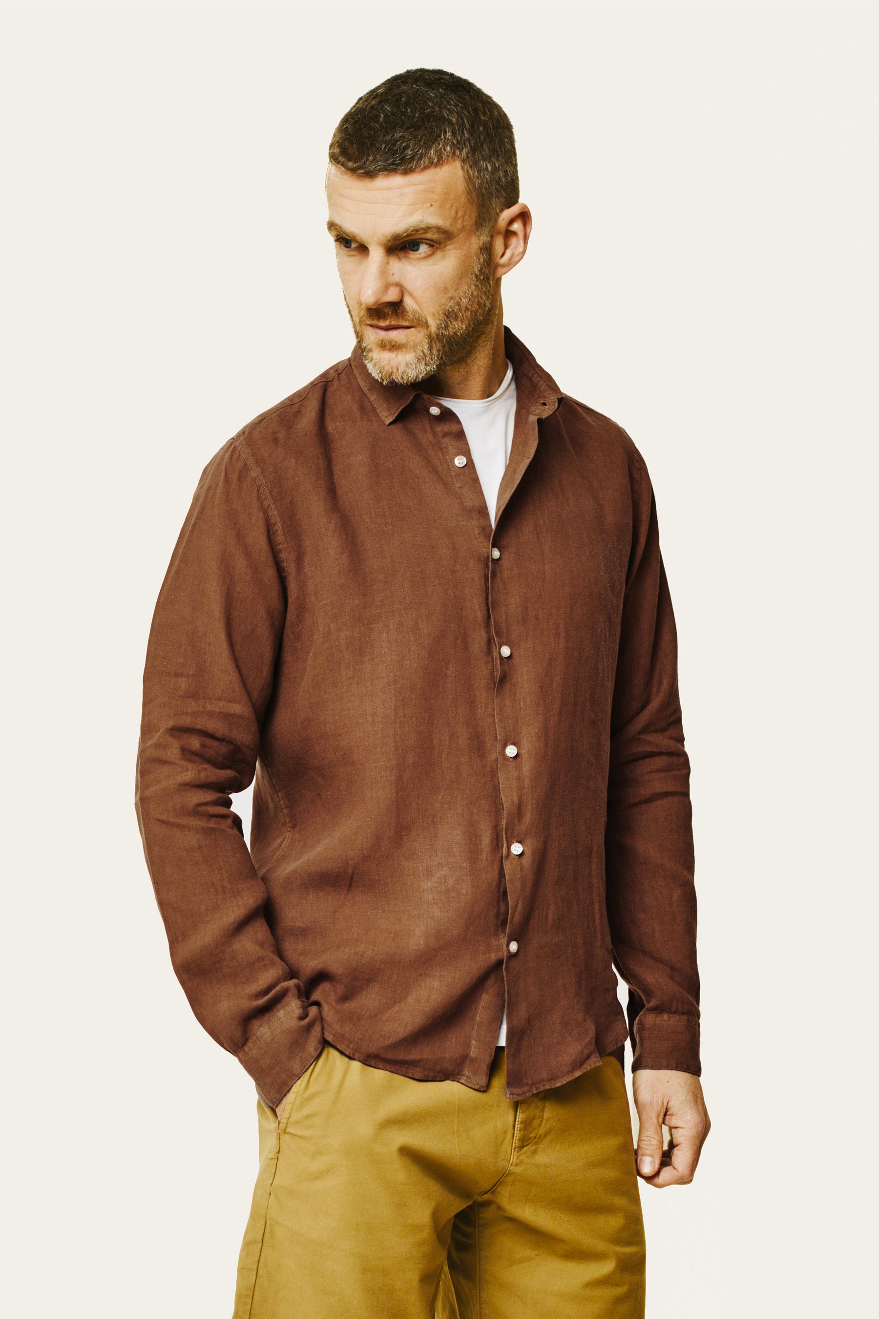 Chemise ml - BARTOLOMEO - Havane - Lafaurie