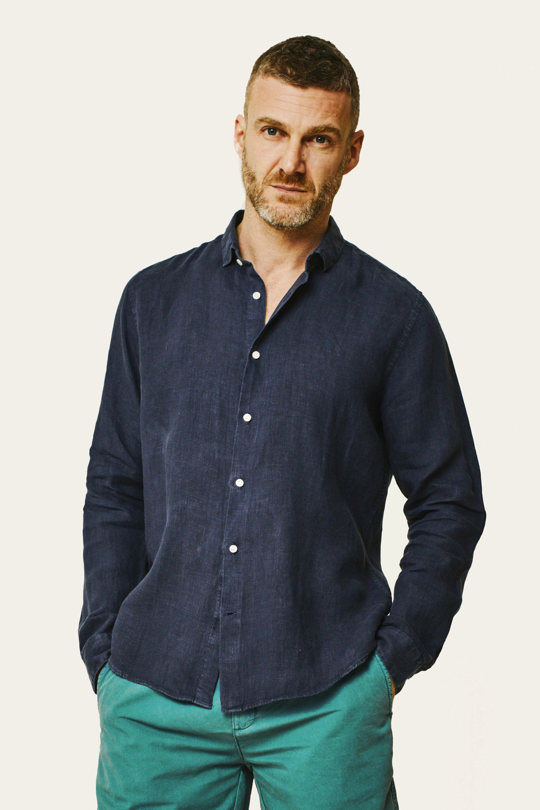 Chemise ml - BARTOLOMEO - Navy - Lafaurie
