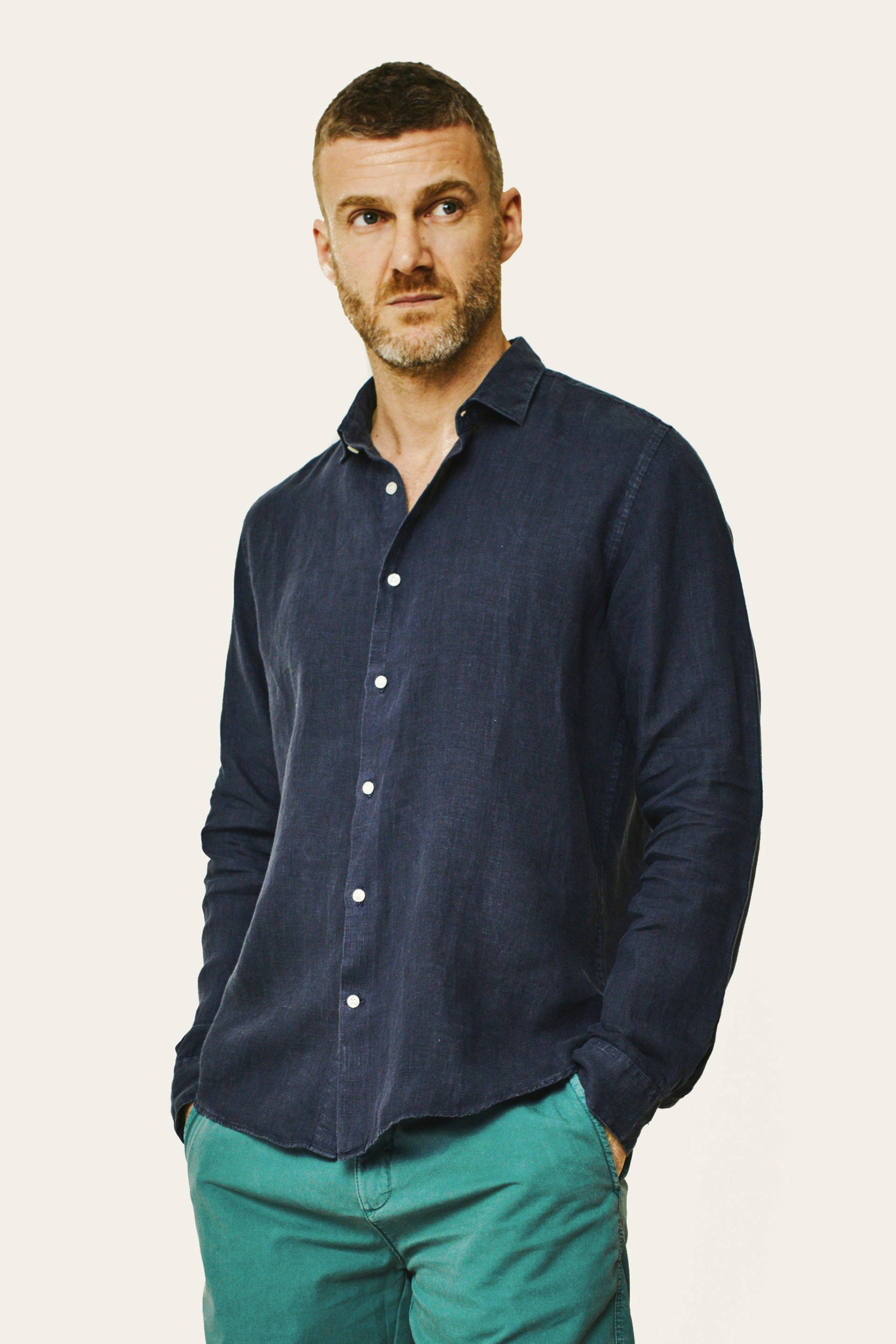 Chemise ml - BARTOLOMEO - Navy - Lafaurie