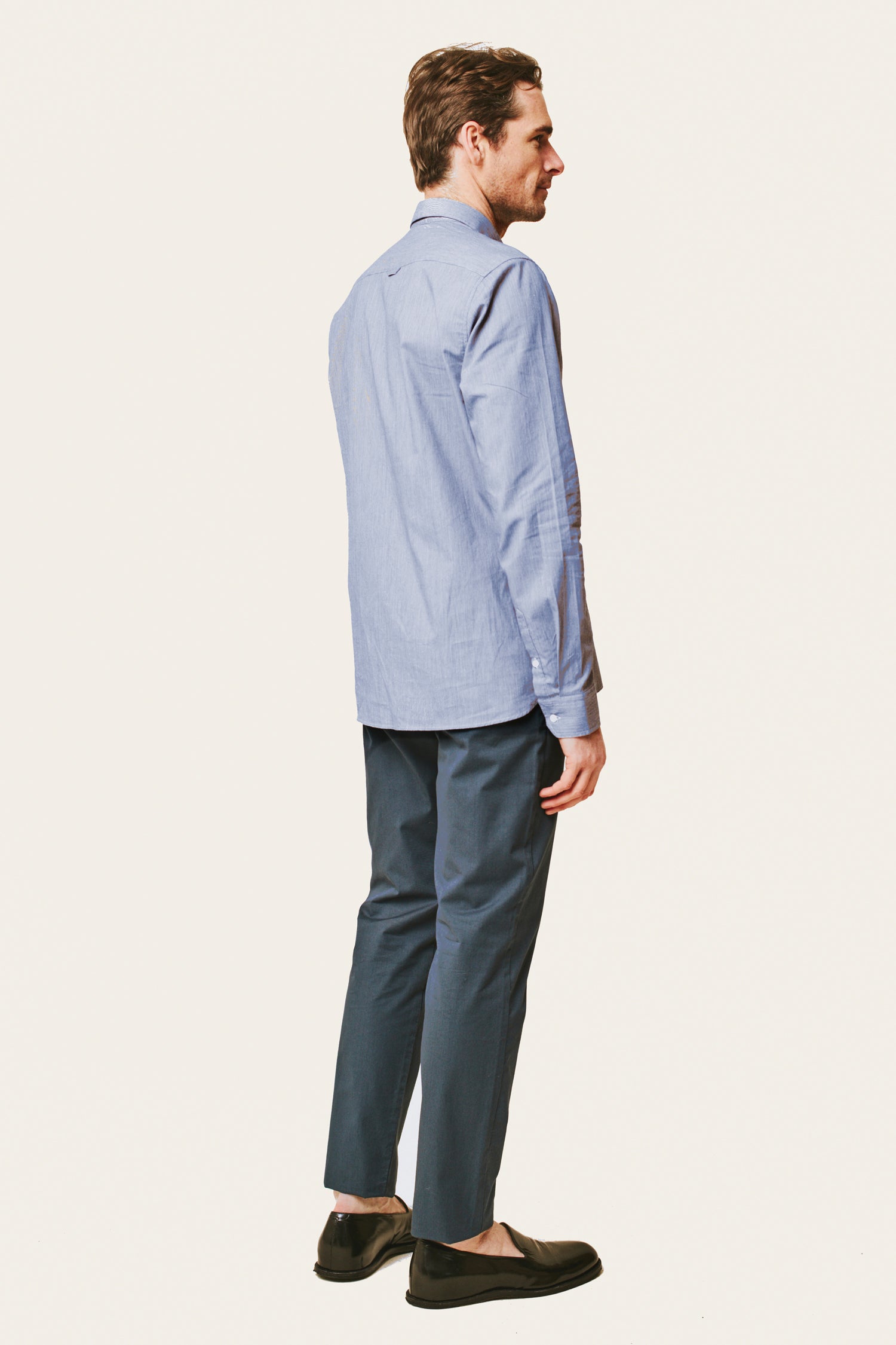 Chemise Ben - Blanc/Navy - Lafaurie