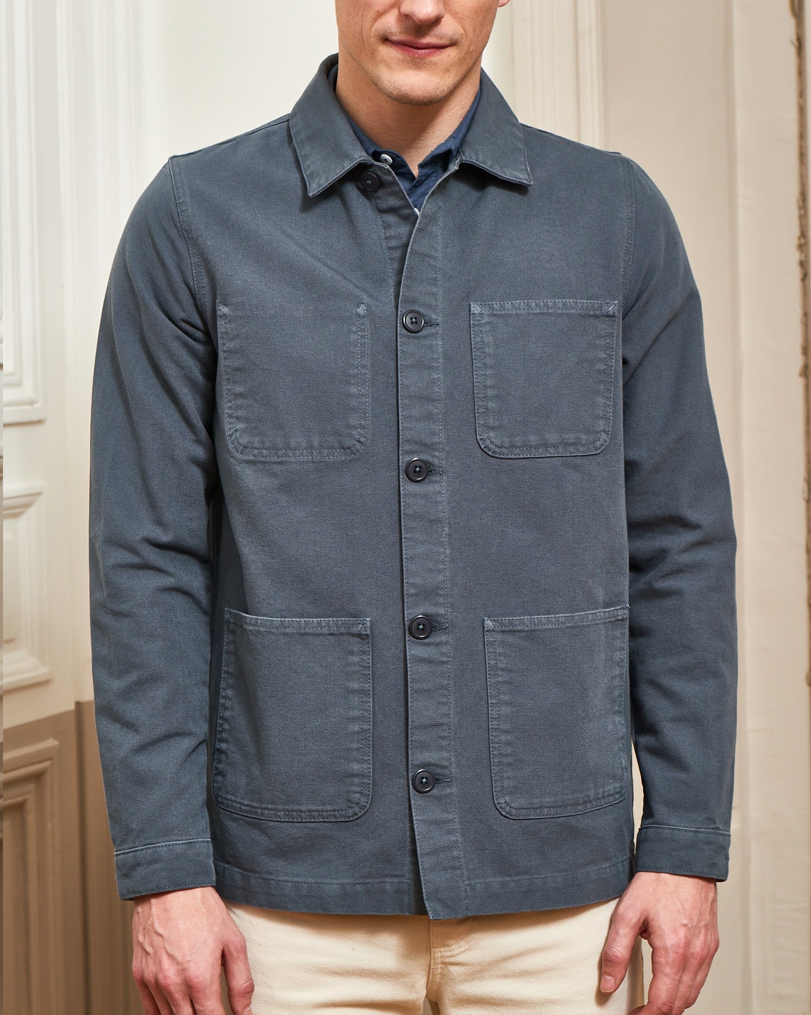 Veste de peintre DELAUNAY - Bleu ardoise