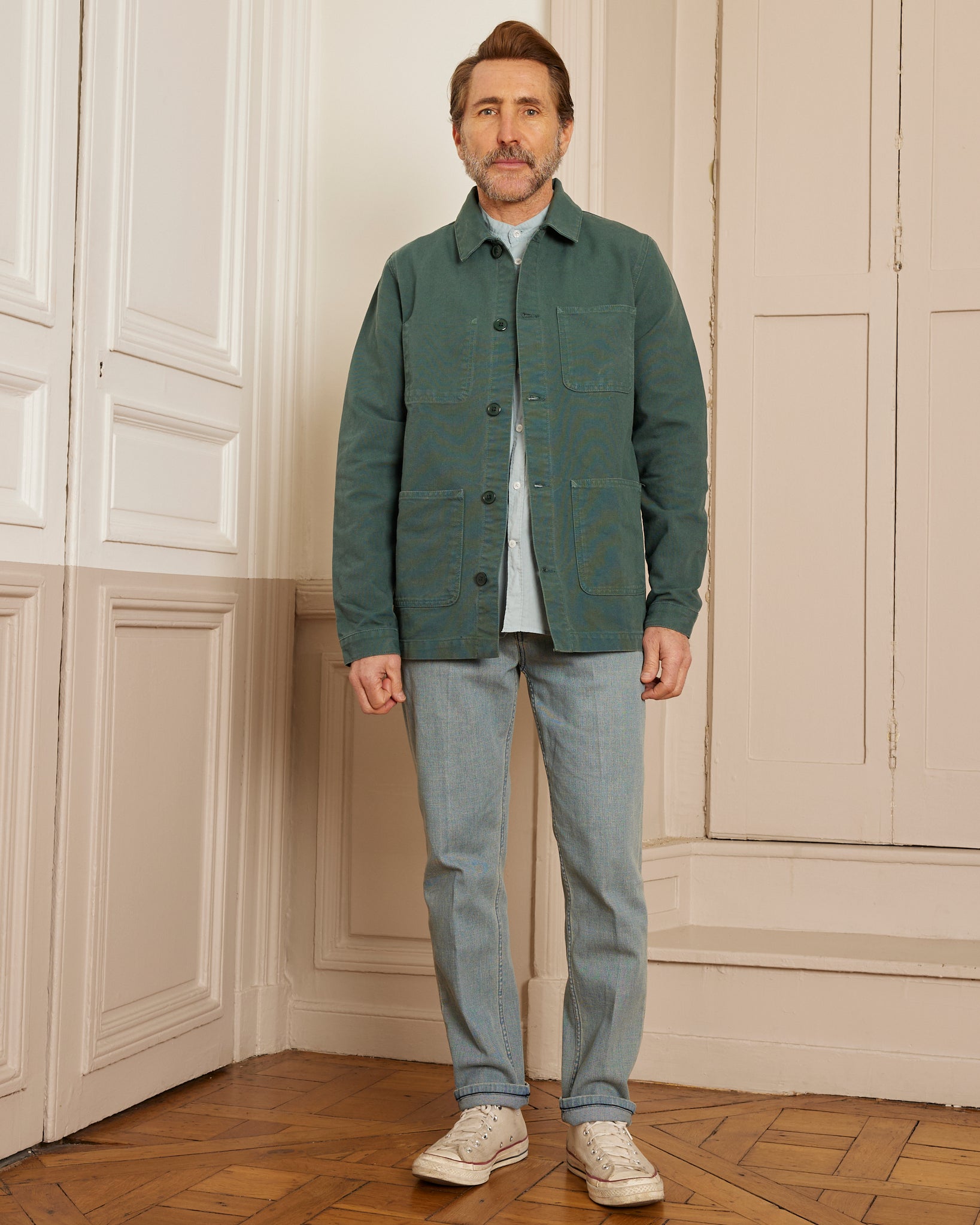 Veste de peintre DELAUNAY - Vert Empire