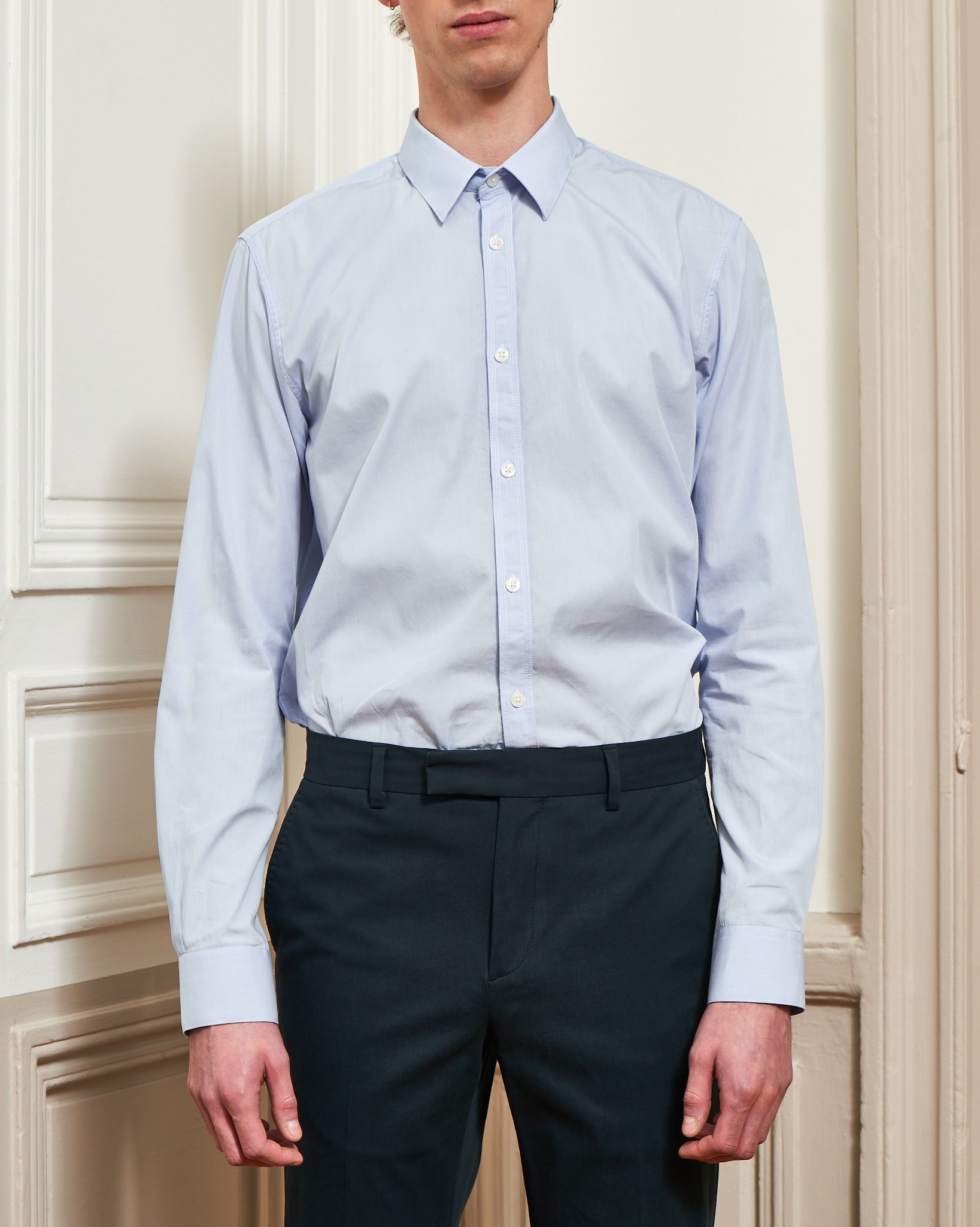 Chemise DESMOND - Blanc/Ciel