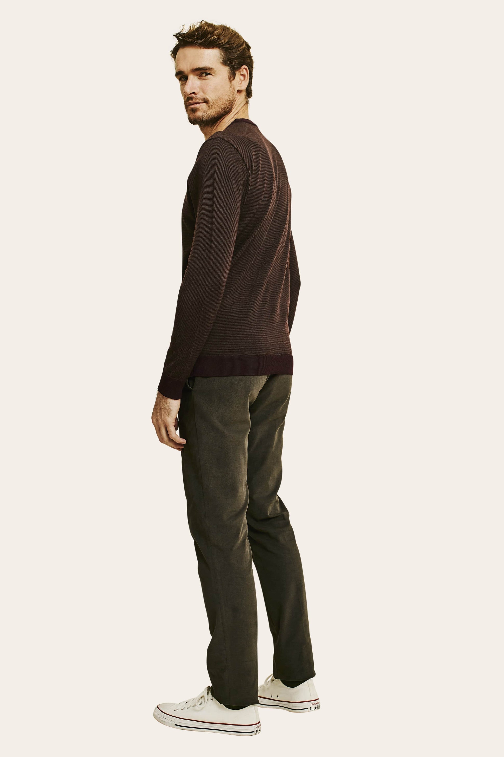 Pull Taylor - Kaki Bordeaux - Lafaurie